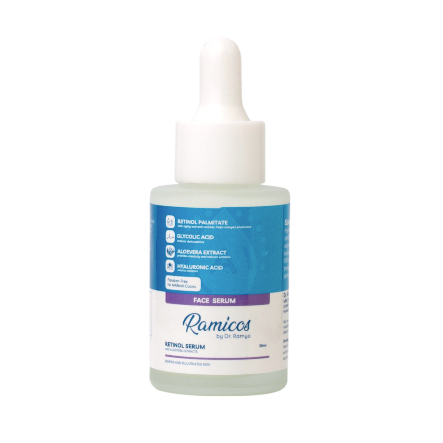 RETINOL FACE SERUM - from Ramicos by Dr. Ramya - 30 ml.