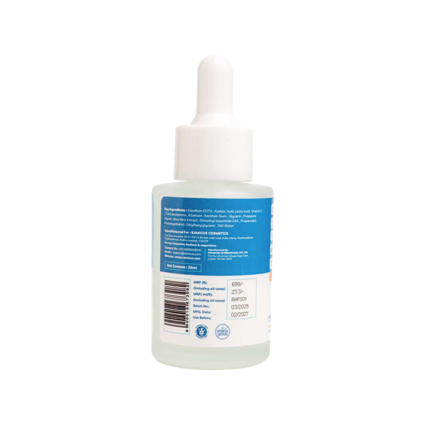 AZELAIC ACID FACE SERUM - from Ramicos by Dr. Ramya - 30 ml.