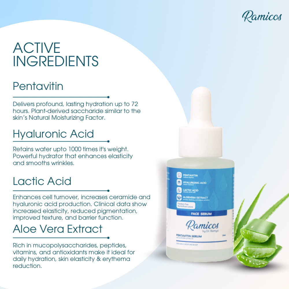 PENTAVITIN FACE SERUM - from Ramicos by Dr. Ramya - 30 ml.