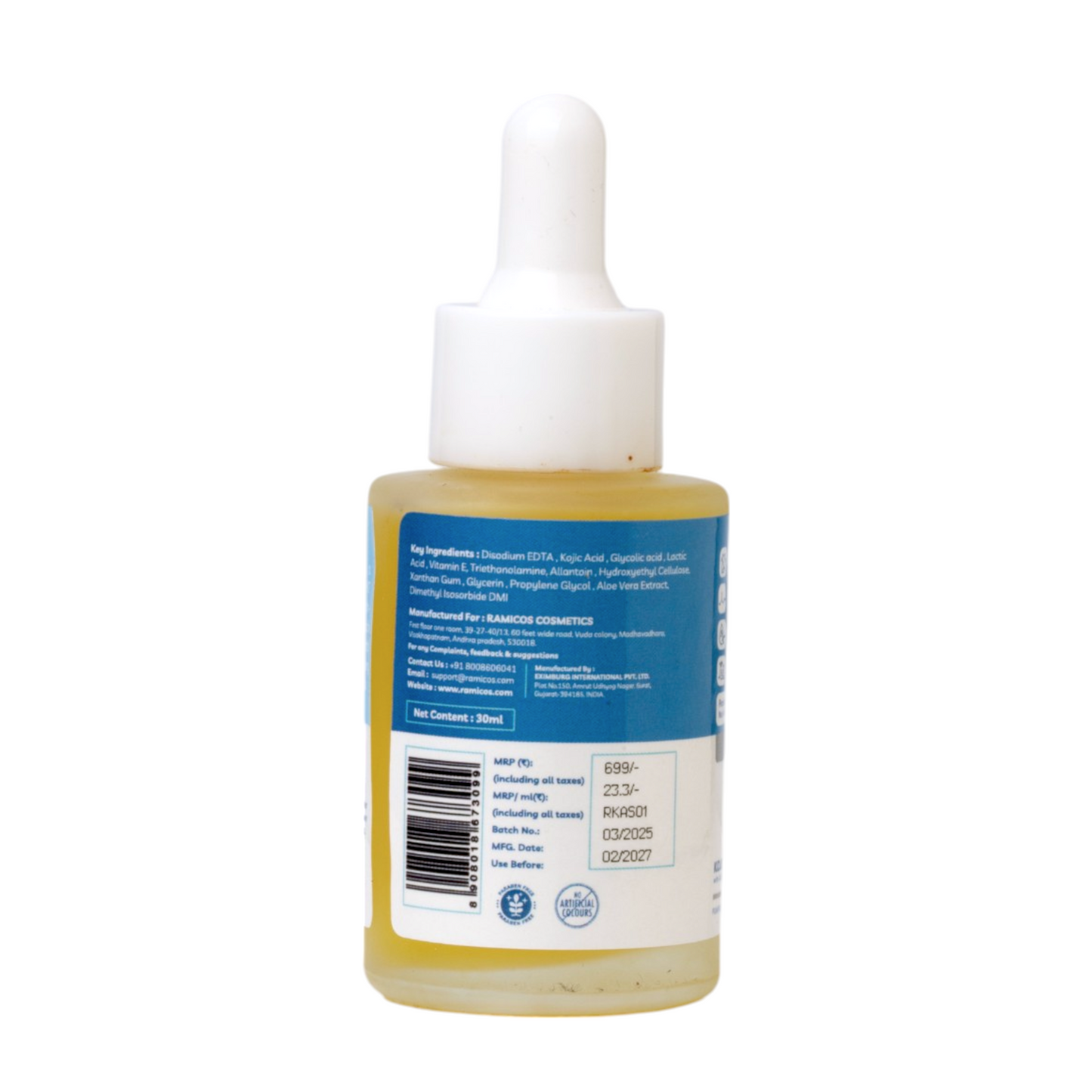 KOJIC ACID FACE SERUM - from Ramicos by Dr.Ramya - 30 ml.