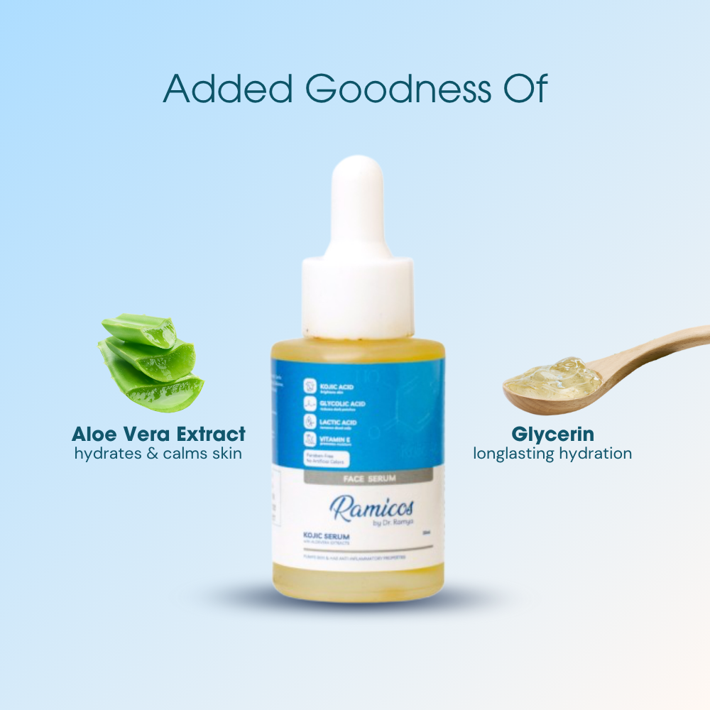 KOJIC ACID FACE SERUM - from Ramicos by Dr.Ramya - 30 ml.