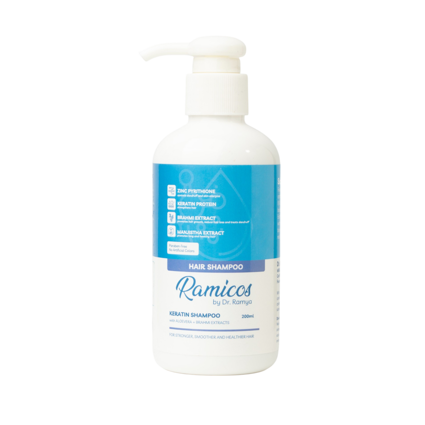 KERATIN HAIR SHAMPOO - from Ramicos by Dr. Ramya - 200 ml.