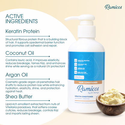 KERATIN HAIR CONDITIONER - from Ramicos by Dr.Ramya - 200 ml.