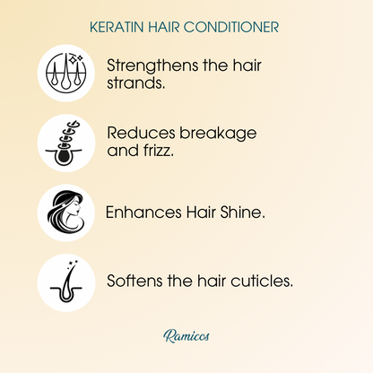 KERATIN HAIR CONDITIONER - from Ramicos by Dr.Ramya - 200 ml.
