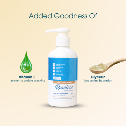 KERATIN HAIR CONDITIONER - from Ramicos by Dr.Ramya - 200 ml.